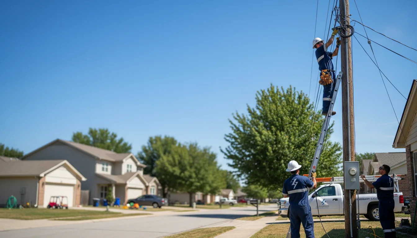 Residential electrician providing installation services in Roy, NM